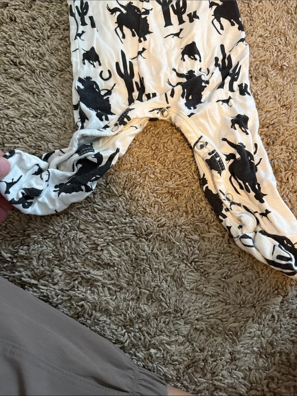 Cowboy Western One Piece Footie